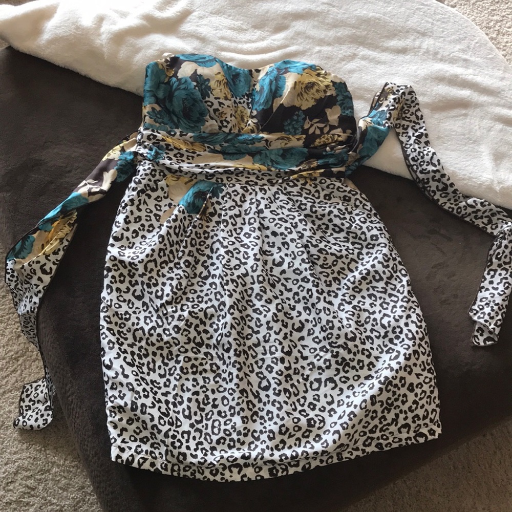 Adorable animal and floral dress